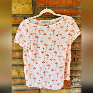 Dalia Pink Flamingo Blouse, size S
